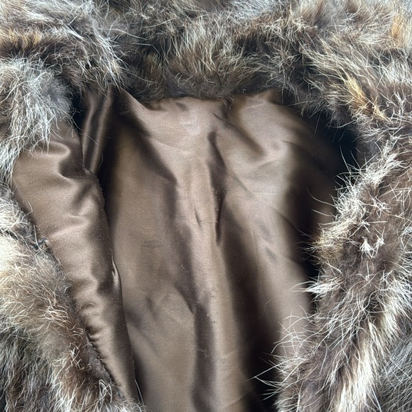 Vintage Racoon Fur and Suede Jacket - Picture 4 of 10